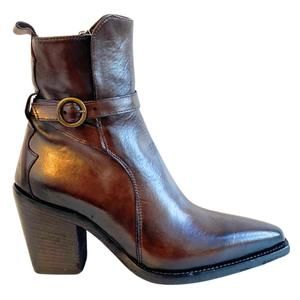 NEW JO GHOST diver heeled ankle boot in tinto capo